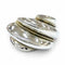 Band Ring Sterling Silver and 18K Yellow Gold