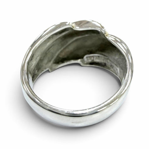 Band Ring Sterling Silver and 18K Yellow Gold
