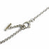 T Smile Pendant Necklace 18K White Gold