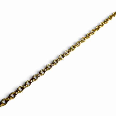 Pendant Necklace Platinum and 18K Yellow Gold With Diamond