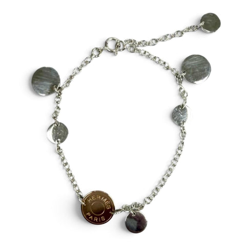 Ex-Libris Bracelet 18K Rose Gold and Sterling Silver
