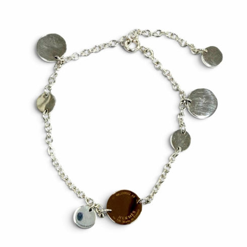 Ex-Libris Bracelet 18K Rose Gold and Sterling Silver