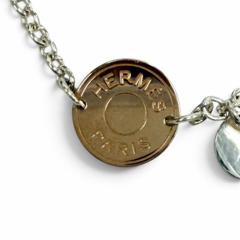 Ex-Libris Bracelet 18K Rose Gold and Sterling Silver