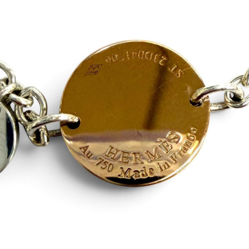 Ex-Libris Bracelet 18K Rose Gold and Sterling Silver