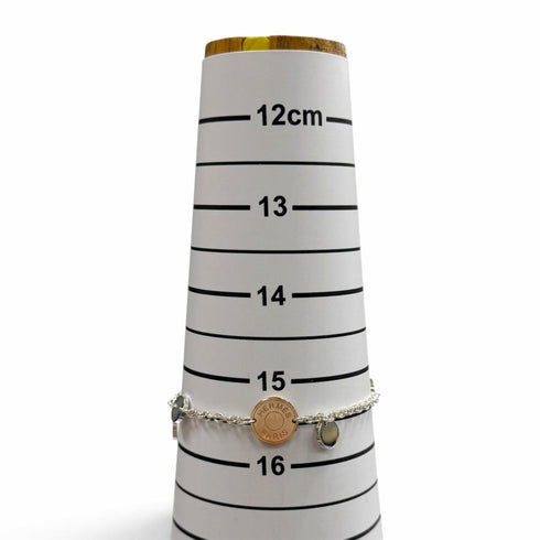 Ex-Libris Bracelet 18K Rose Gold and Sterling Silver