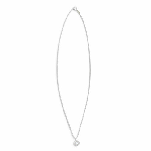 Pendant Necklace 18K White Gold with Diamond