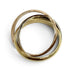 Vendome Louis Cartier Band Ring 18K Tricolor Gold