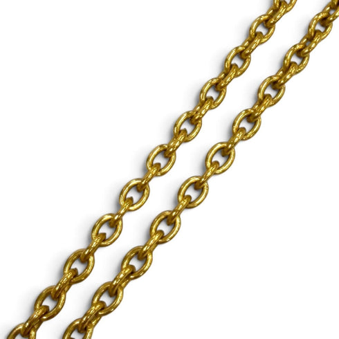 CC Logo Chain Pendant Necklace Metal
