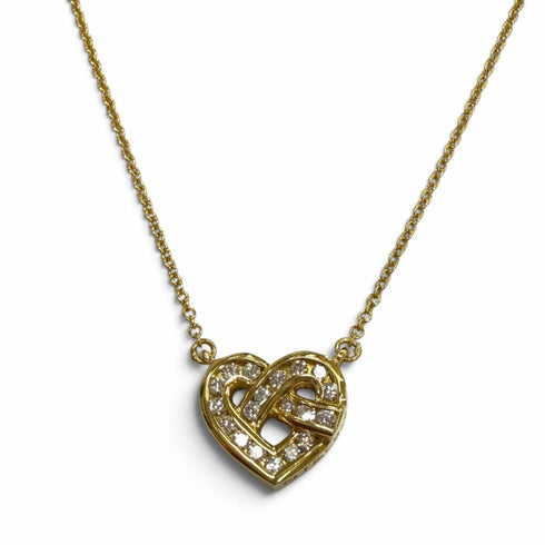 Pendant Necklace 18K Yellow Gold with Diamond