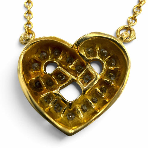 Pendant Necklace 18K Yellow Gold with Diamond