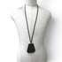 Clochette Pendant Necklace Box Calf Leather Dark Brown Large