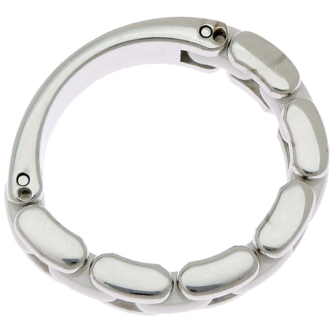 Ring Ceramic and 18K White Gold