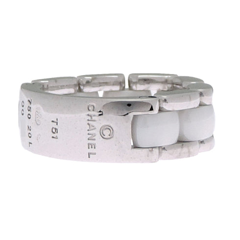 Ring Ceramic and 18K White Gold