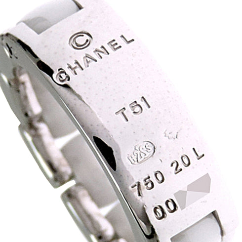 Ring Ceramic and 18K White Gold