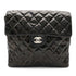 Vintage Double Sided Flap Bag Quilted Patent Medium