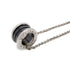 B.Zero1 Pendant Necklace Sterling Silver Black