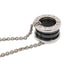 B.Zero1 Pendant Necklace Sterling Silver Black