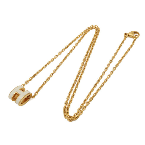 Pop H Pendant Necklace Gold-Tone Metal