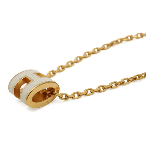 Pop H Pendant Necklace Gold-Tone Metal