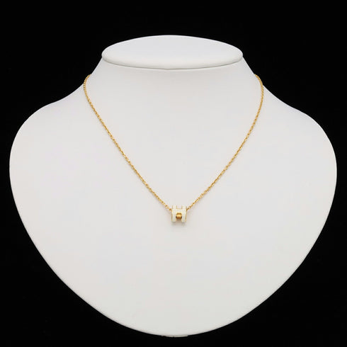 Pop H Pendant Necklace Gold-Tone Metal