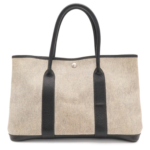 Garden Party Tote Toile and Leather 36