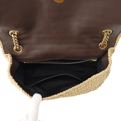 Niki Chain Flap Bag Raffia Medium
