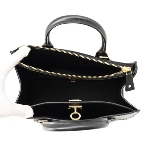 City Steamer Handbag Damier Tressage Reverse Monogram Canvas and Leather PM