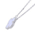Alhambra Pendant Necklace 18K White Gold and Chalcedony