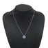 Alhambra Pendant Necklace 18K White Gold and Chalcedony