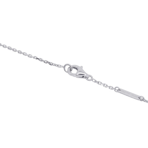 Alhambra Pendant Necklace 18K White Gold and Chalcedony