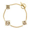Anagram Cube Bracelet Gold Metal