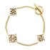 Anagram Cube Bracelet Gold Metal