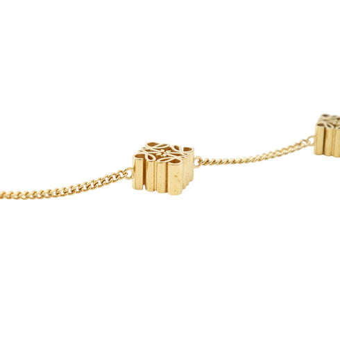 Anagram Cube Bracelet Gold Metal