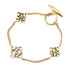 Anagram Cube Bracelet Gold Metal