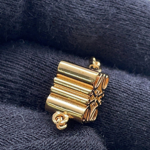Anagram Cube Bracelet Gold Metal
