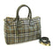 Bowling Bag Vintage Check Coated Canvas Medium