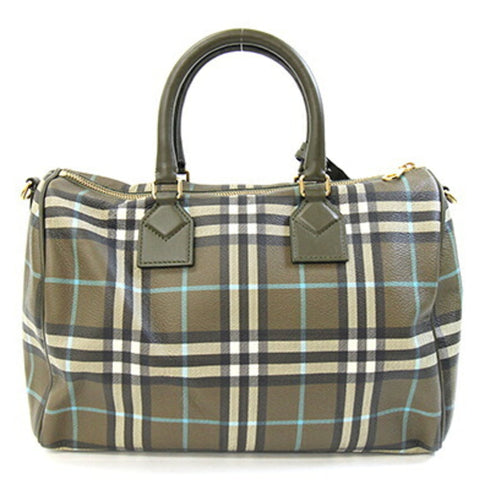 Bowling Bag Vintage Check Coated Canvas Medium