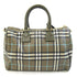 Bowling Bag Vintage Check Coated Canvas Medium