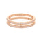Ariane Band Ring 18K Rose Gold Mini with Diamonds