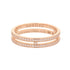 Ariane Band Ring 18K Rose Gold Mini with Diamonds