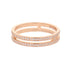 Ariane Band Ring 18K Rose Gold Mini with Diamonds