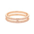 Ariane Band Ring 18K Rose Gold Mini with Diamonds