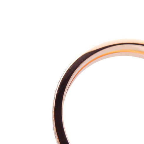 Ariane Band Ring 18K Rose Gold Mini with Diamonds