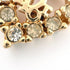 Logo Earrings Gold and Rhinestone