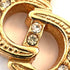 Pendant Necklace Gold and Rhinestone