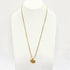 Pendant Necklace Gold and Rhinestone