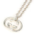 Interlocking G Pendant Necklace Sterling Silver
