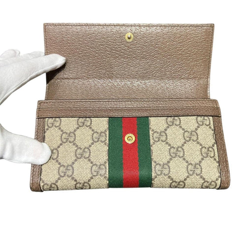 Ophidia Continental Wallet GG Coated Canvas