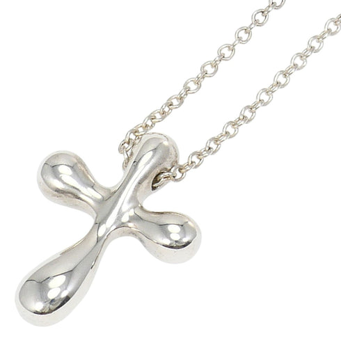 Cross Pendant Necklace Sterling Silver Small
