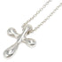 Cross Pendant Necklace Sterling Silver Small